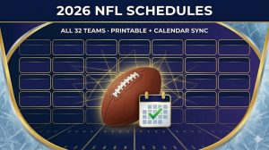 Horarios imprimibles de la NFL 2026: los 32 equipos, ahora con descargas del calendario (ICS) con un solo clic – Soportes deportivos