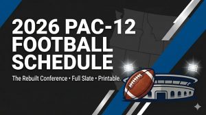 Calendario de fútbol americano Pac-12 2026: los 8 equipos, fechas y TV
