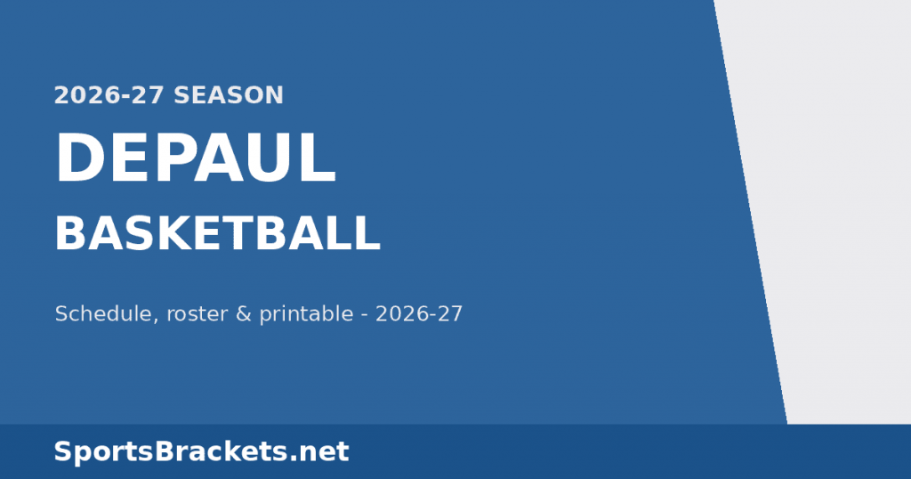 Agenda de baloncesto DePaul 2026-27: fechas, lista, TV y PDF imprimible – Soportes deportivos