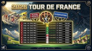 Rastreador del Tour de Francia 2026: etapa imprimible y hoja de camiseta amarilla
