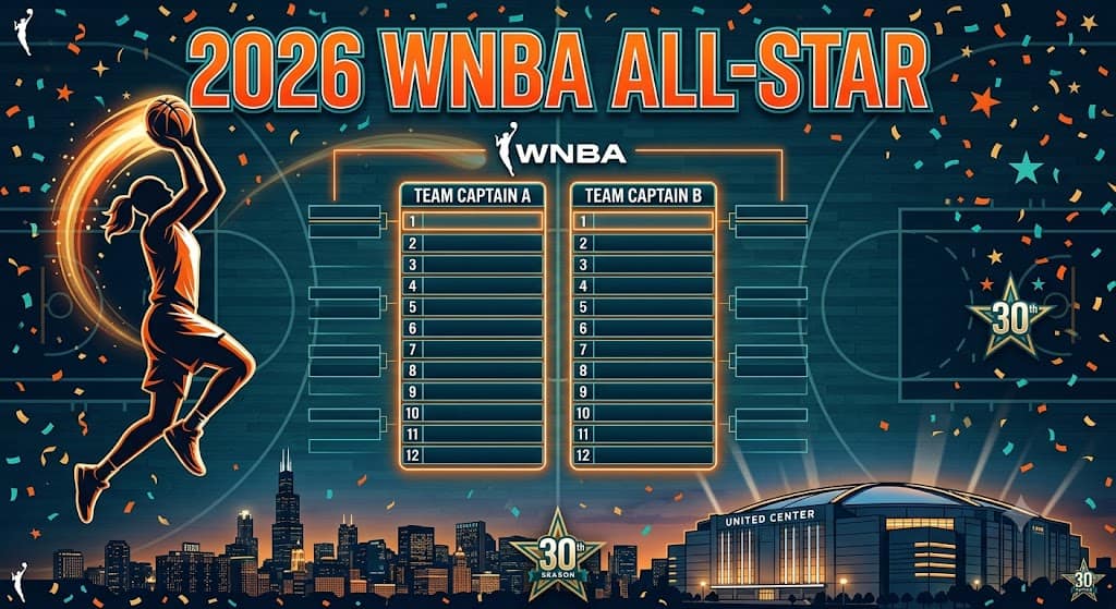 Listas de estrellas de la WNBA 2026: tablero de draft imprimible y titulares