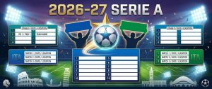 Calendario Serie A 2026-27: escritorio, equipo de golf y rastreador imprimible