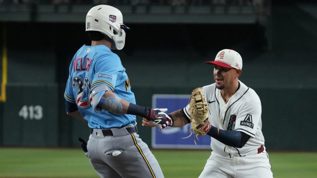 Adrián Del Castillo pega jonrón de tres movimientos para impulsar a los Diamondbacks a superar a los Cerveceros