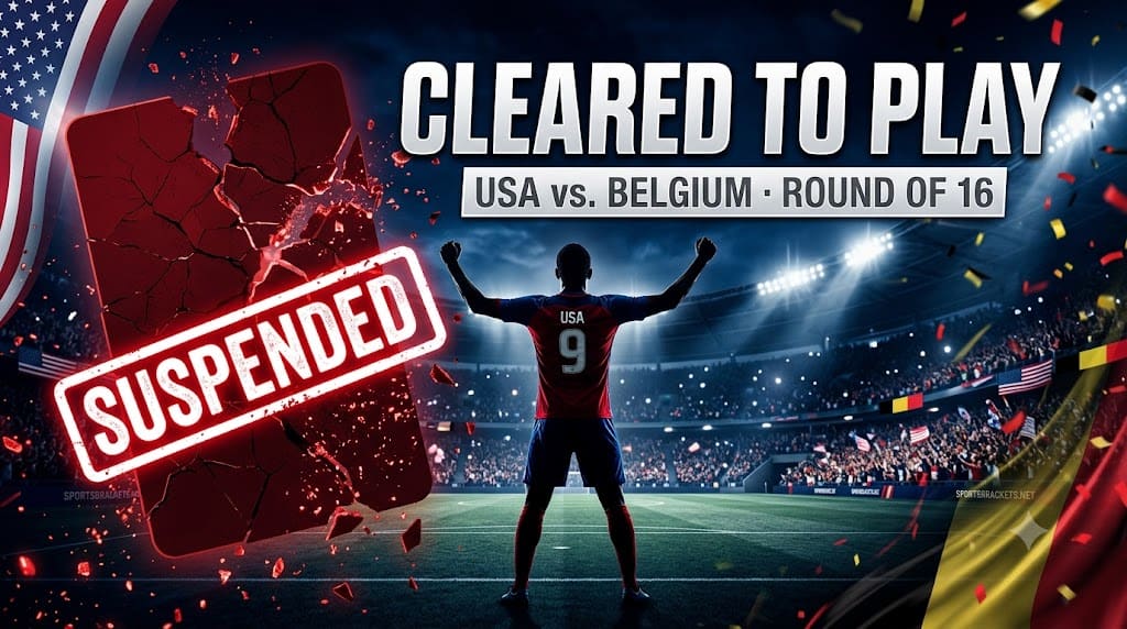 Tarjeta roja a Folarin Balogun suspendida por la FIFA – USMNT vs. Bélgica