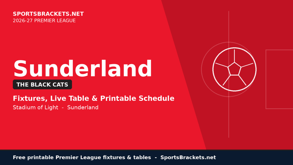 Agenda del Sunderland 2026-27: calendario y TV
