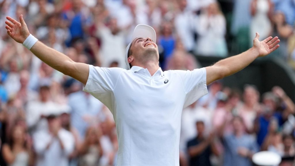 Wimbledon: el británico Arthur Fery vence a Grigor Dimitrov en cinco posiciones fundamentales para alcanzar cuartos de final