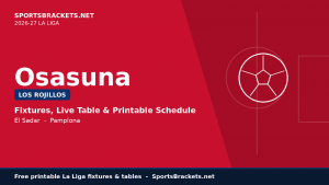 Calendario de Osasuna 2026-27: calendario y vistas de La Liga
