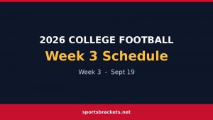Agenda de la Semana 3 del fútbol universitario de 2026: horarios de televisión y PDF imprimible