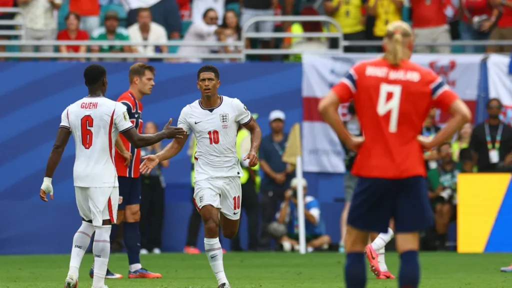 Cómo quedó Inglaterra vs. Noruega hoy: Resultado y goles del partido por los cuartos de final del Mundial 2026 | Sporting Records