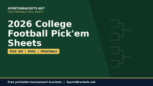 Hojas de Pick’em de fútbol americano universitario 2026: plantillas de piscinas para imprimir gratis – Soportes deportivos